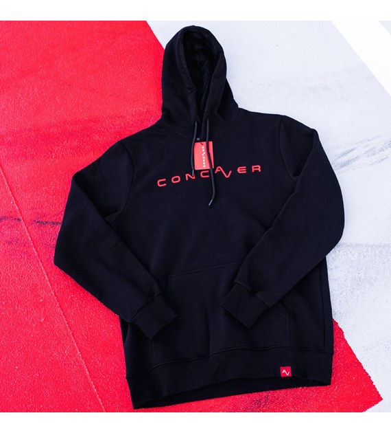 Concaver Unisex Hoodie Logo Black Size M.