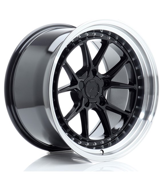 JR Wheels JR39 18x10,5 ET15-22 5H BLANK Glossy Black w/Machined Lip