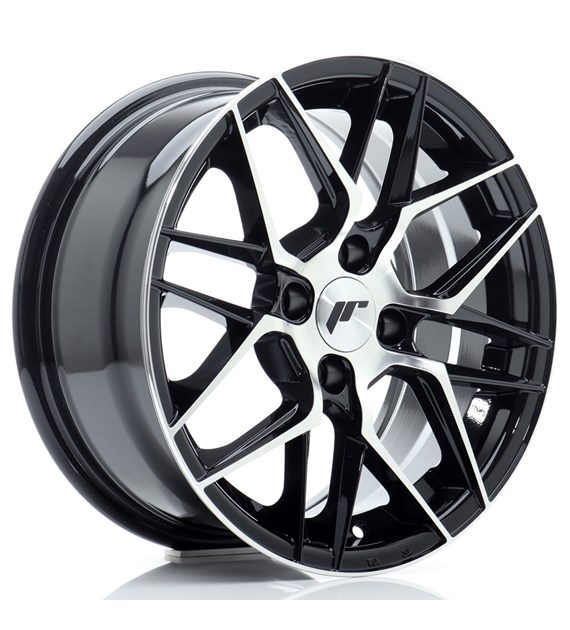 JR Wheels JR28 15x7 ET38 4x100 Gloss Black Machined Face