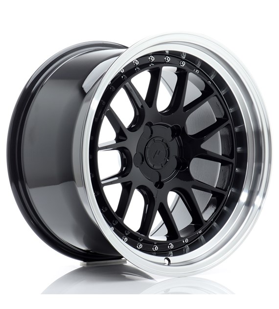 JR Wheels JR40 18x10,5 ET15-22 5H BLANK Gloss Black w/Machined Lip