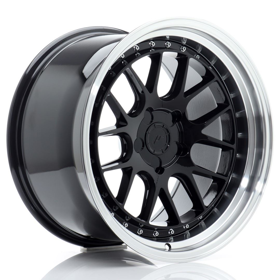 JR Wheels JR40 18x10,5 ET15-22 5H BLANK Gloss Black w/Machined Lip