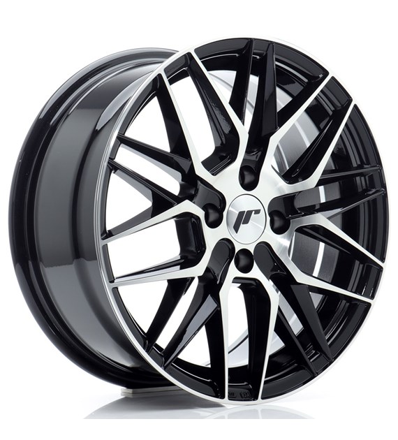 JR Wheels JR28 16x7 ET40 4x100 Gloss Black Machined Face