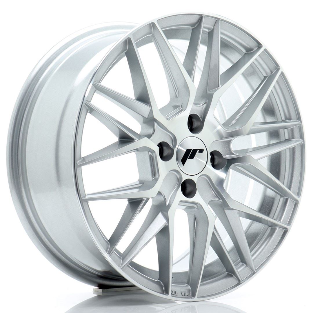 JR Wheels JR28 16x7 ET25 4x100 Silver Machined Face