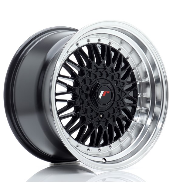 JR Wheels JR9 17x10 ET20 5x112/120 Gloss Black w/Machined Lip