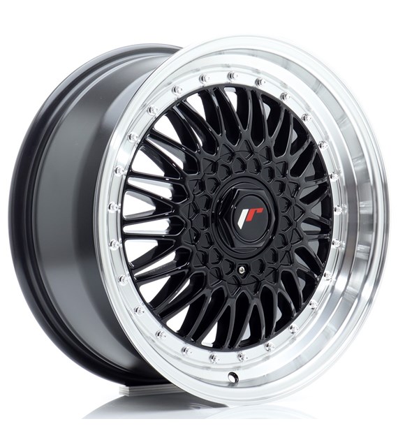 JR Wheels JR9 17x7,5 ET20 4x100/108 Gloss Black w/Machined Lip