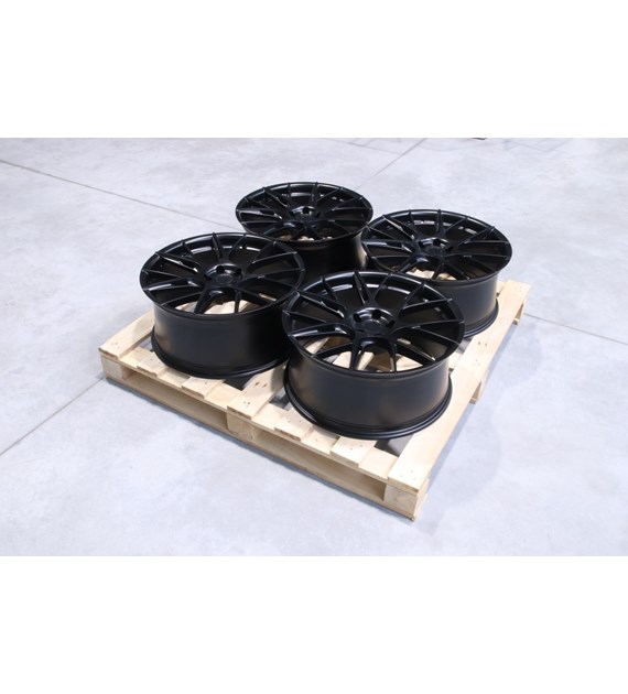 Set of JR42 20x9 ET28 + ET35 5x108 Matt Black