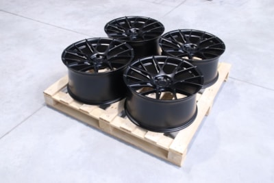 Set of JR42 20x10 ET45 + 20x10,5 ET35 5x108 Matt Black