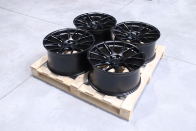 Set of JR42 20x10 ET35 + 20x10 ET23 5x108 Matt Black