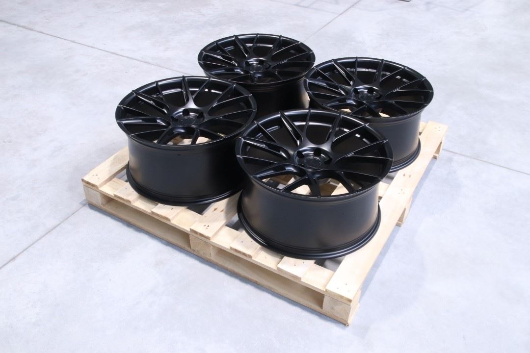 Set of JR42 20x10 ET35 + 20x10 ET23 5x108 Matt Black