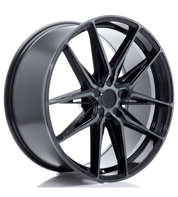 JR Wheels JR44 21x9 ET20-40 5H BLANK Black Machined w/Tinted Face