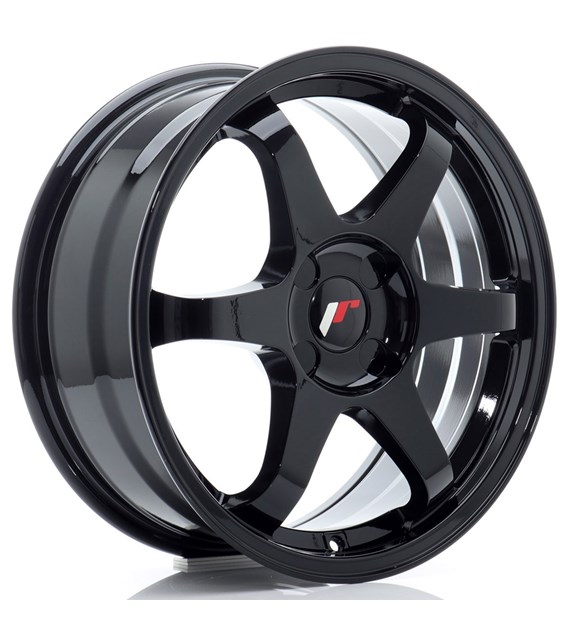 JR Wheels JR3 17x7 ET20-42 4H BLANK Gloss Black