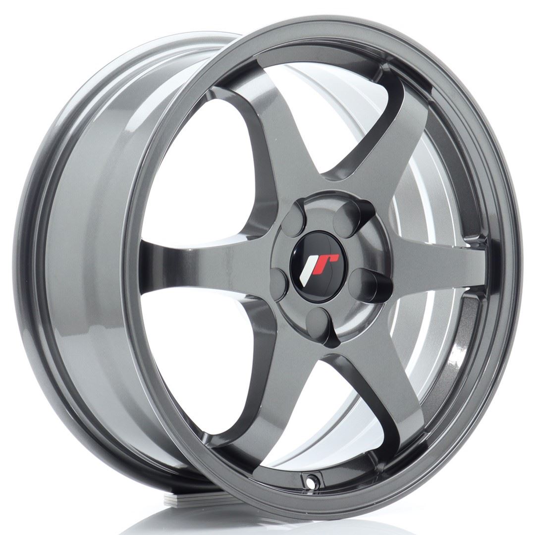 JR Wheels JR3 17x7 ET20-42 5H BLANK Gun Metal