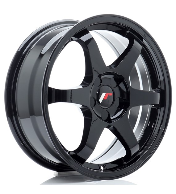 JR Wheels JR3 17x7 ET20-42 5H BLANK Gloss Black