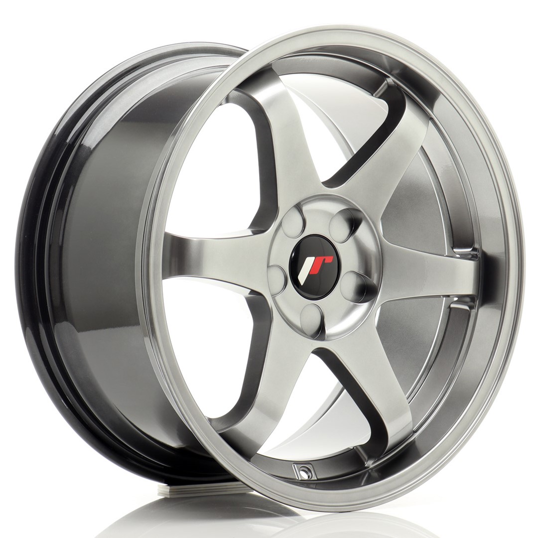 JR Wheels JR3 18x9 ET15-40 5H BLANK Hyper Black