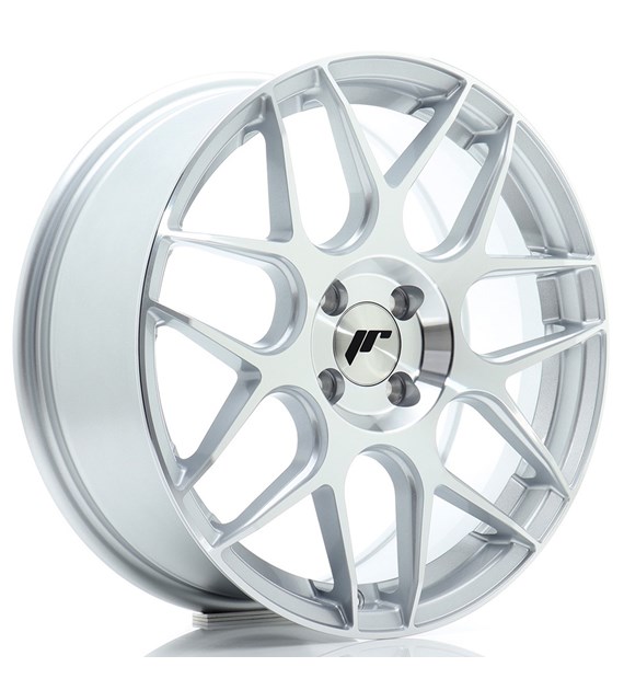 JR Wheels JR18 17x7 ET40 4x100 Silver Machined Face