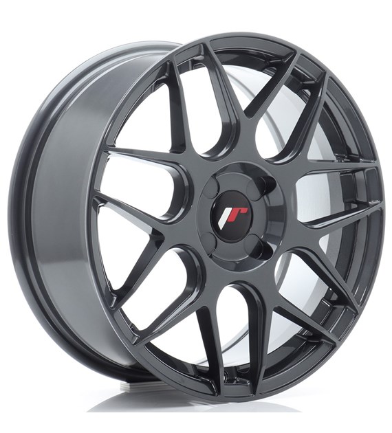 JR Wheels JR18 17x7 ET20-40 4H BLANK Hyper Gray