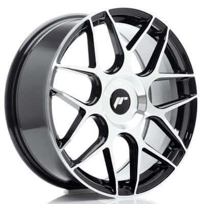 JR Wheels JR18 18x7,5 ET40 5x108 Black Machined