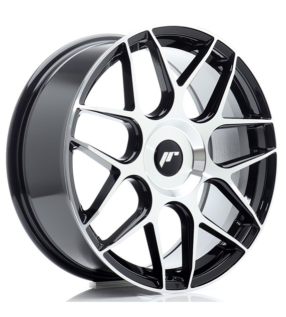 JR Wheels JR18 18x7,5 ET20-40 BLANK Black Machined Face