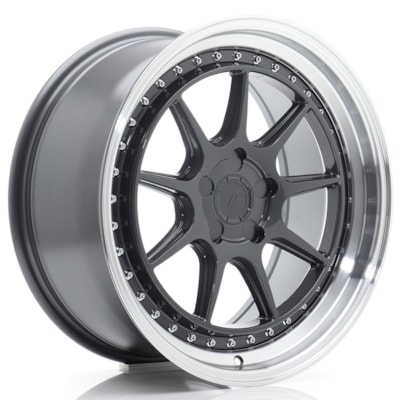 JR Wheels JR47 18x8,5 ET15-35 5H BLANK Hyper Gray w/ Machined Lip