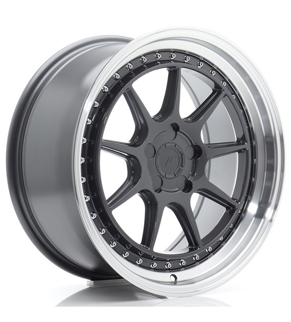 JR Wheels JR47 18x8,5 ET15-35 5H BLANK Hyper Gray w/Machined Lip