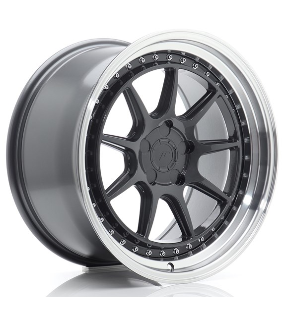 JR Wheels JR47 18x9,5 ET15-35 5H BLANK Hyper Gray w/Machined Lip