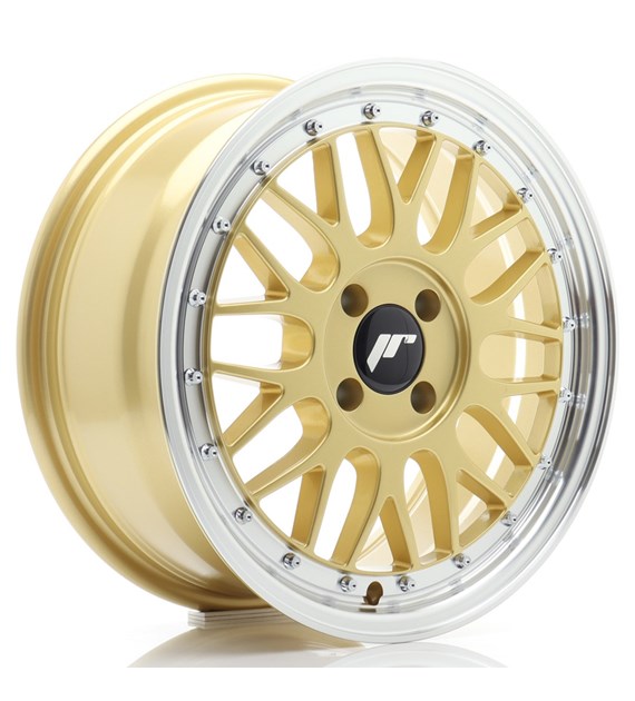 JR Wheels JR23 16x7 ET20 4x100 Gold w/Machined Lip