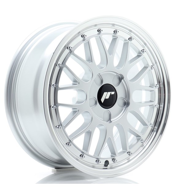 JR Wheels JR23 16x7 ET20-45 5H BLANK Hyper Silver w/Machined Lip