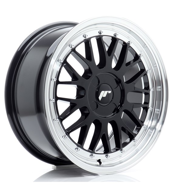 JR Wheels JR23 17x7,5 ET20-40 4H BLANK Gloss Black w/Machined Lip