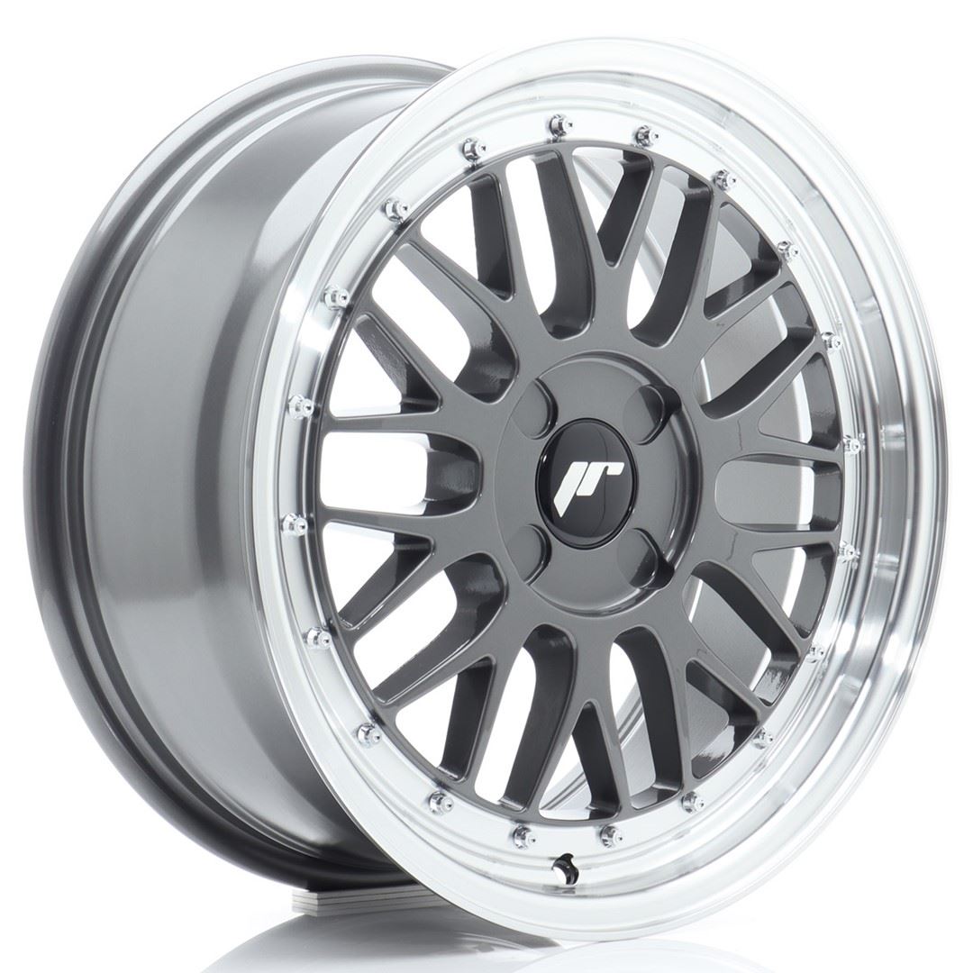 JR Wheels JR23 17x7,5 ET20-40 4H BLANK Hyper Gray w/Machined Lip