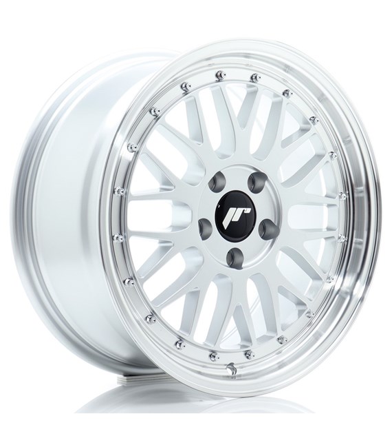 JR Wheels JR23 17x8 ET20 5x120 Hyper Silver w/Machined Lip