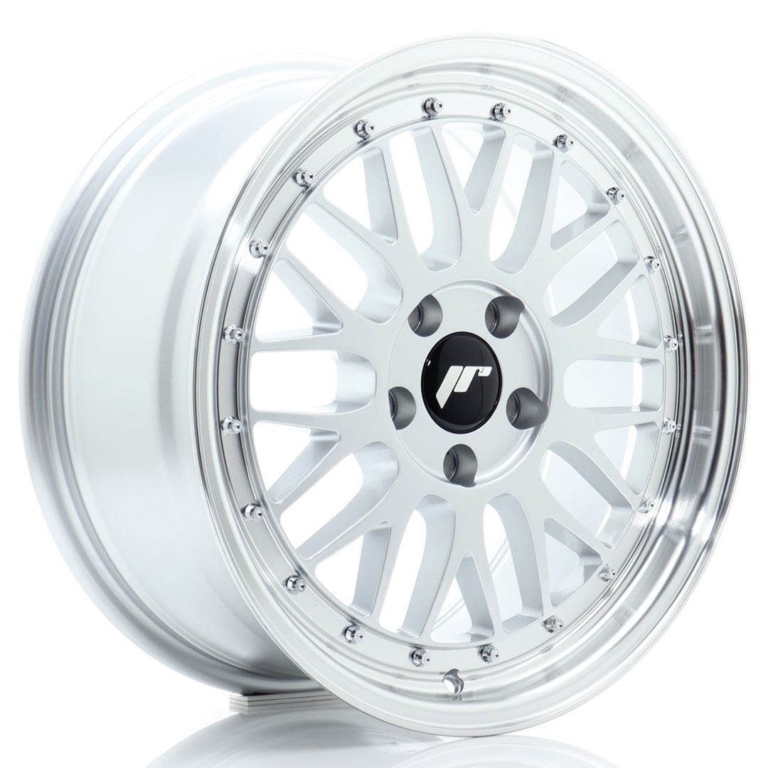 JR Wheels JR23 17x8 ET20 5x120 Hyper Silver w/Machined Lip