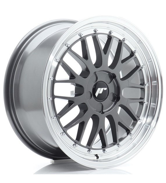 JR Wheels JR23 18x8 ET20-42 5H BLANK Hyper Gray w/Machined Lip