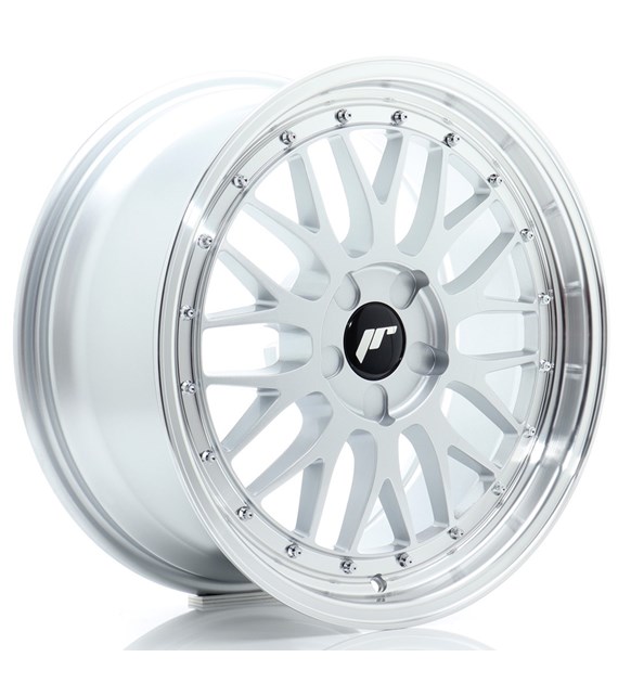 JR Wheels JR23 18x8 ET20-42 5H BLANK Hyper Silver w/Machined Lip