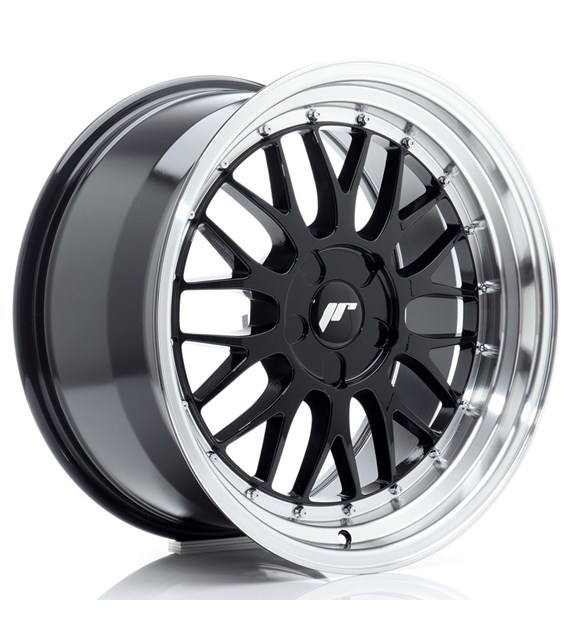 JR Wheels JR23 18x9,5 ET20-48 5H BLANK Gloss Black w/Machined Lip