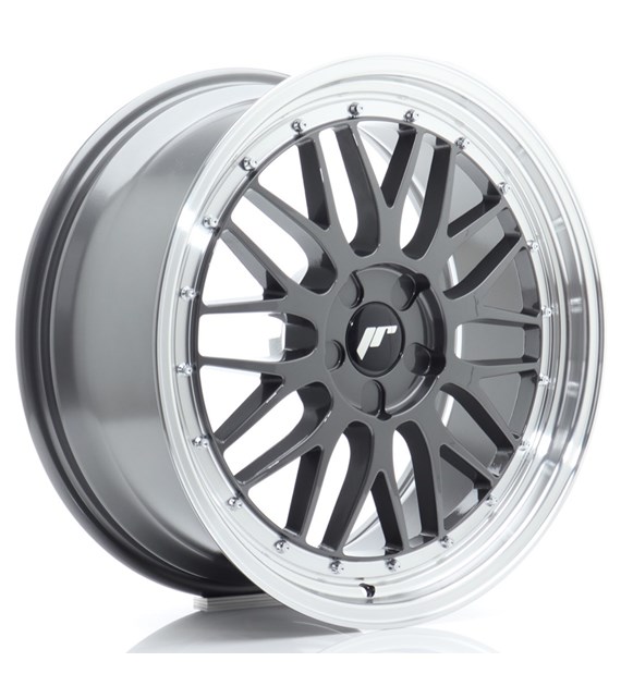 JR Wheels JR23 19x8 ET20-40 5H BLANK Hyper Gray w/Machined Lip