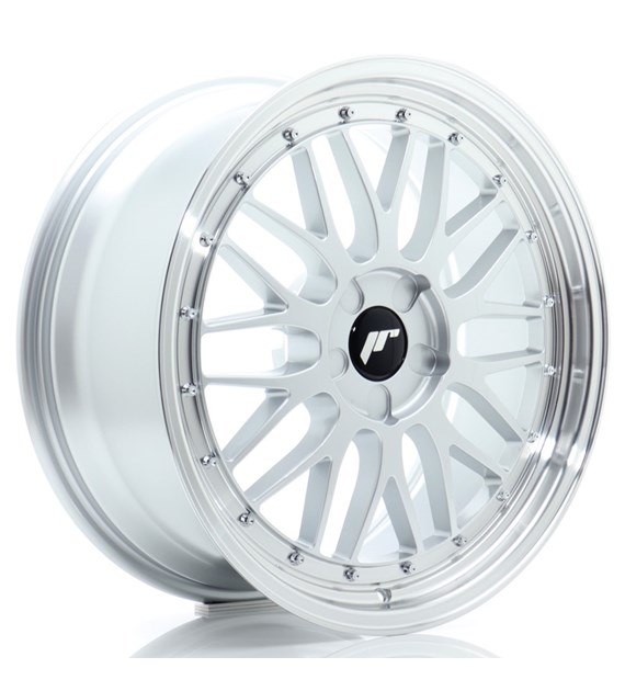 JR Wheels JR23 19x8 ET20-40 5H BLANK Hyper Silver w/Machined Lip