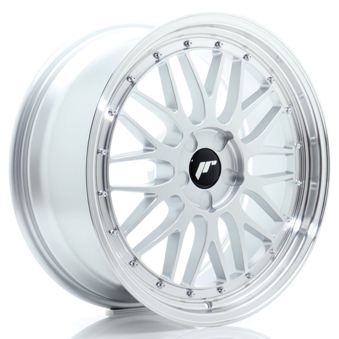 JR Wheels JR23 19x8 ET20-40 5H BLANK Hyper Silver w/Machined Lip