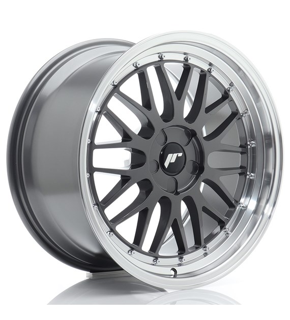 JR Wheels JR23 19x9 ET20-40 5H BLANK Hyper Gray w/Machined Lip