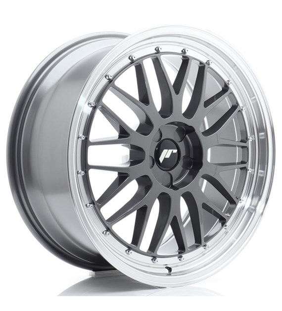 JR Wheels JR23 20x8 ET20-40 5H BLANK Hyper Gray w/Machined Lip