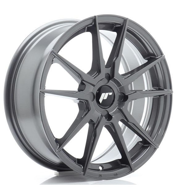 JR Wheels JR21 17x7 ET20-40 4H BLANK Hyper Gray