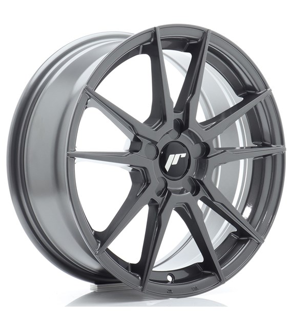 JR Wheels JR21 17x7 ET20-40 5H BLANK Hyper Gray