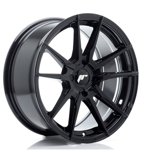 JR Wheels JR21 17x8 ET20-35 4H BLANK Gloss Black