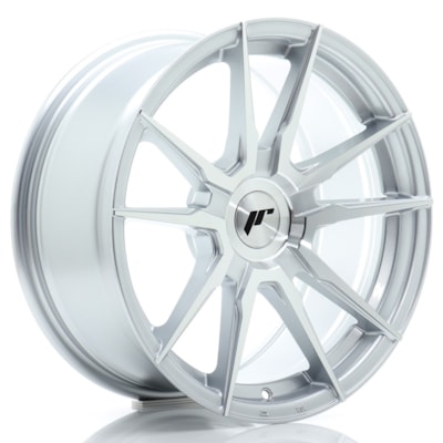 JR Wheels JR21 17x9 ET20-45 BLANK Silver Machined Face