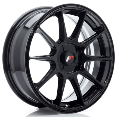 JR Wheels JR11 17x7 ET20-38 4H BLANK Gloss Black