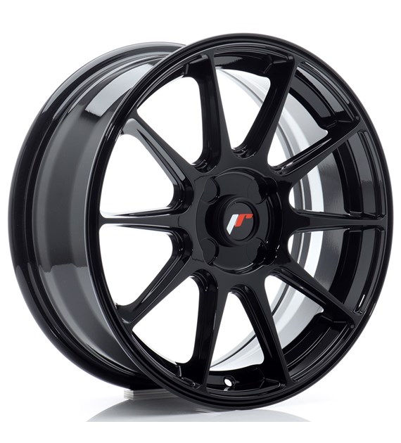 JR Wheels JR11 17x7 ET20-38 4H BLANK Gloss Black