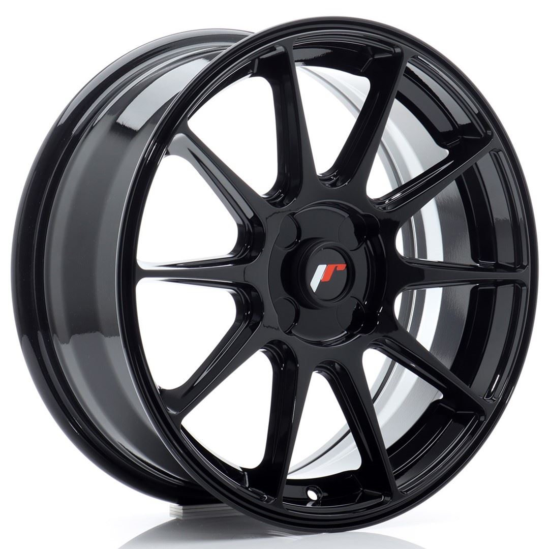 JR Wheels JR11 17x7 ET20-38 4H BLANK Gloss Black