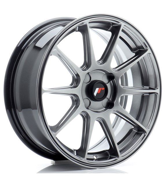 JR Wheels JR11 17x7 ET20-38 4H BLANK Hyper Black