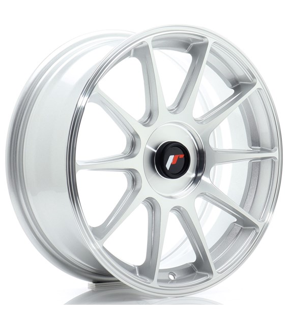 JR Wheels JR11 17x7 ET20-38 BLANK Silver Machined