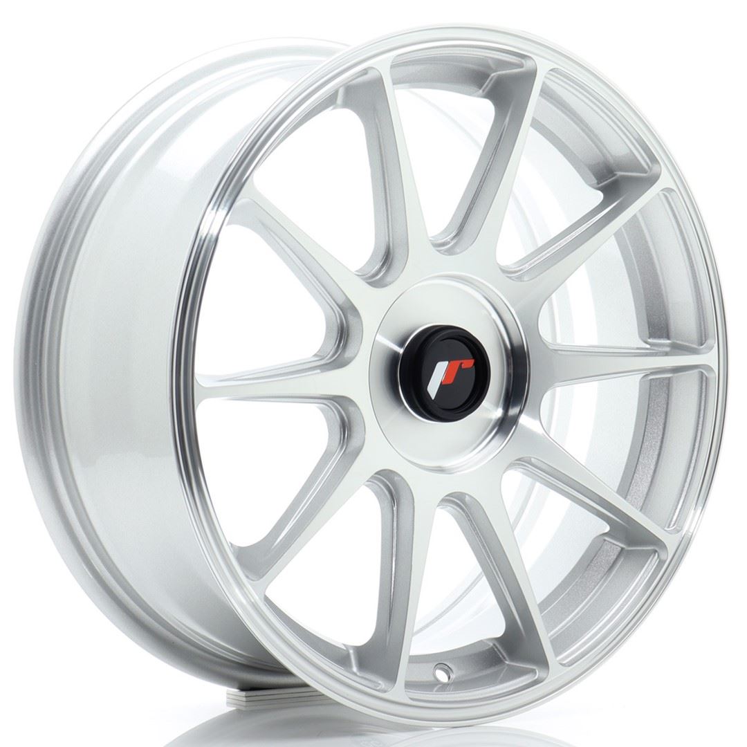 JR Wheels JR11 17x7 ET20-38 BLANK Silver Machined