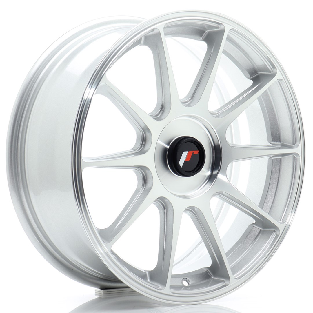 JR Wheels JR11 17x7 ET20-38 BLANK Silver Machined